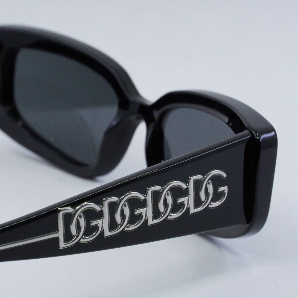 🕶️ New Dolce & Gabbana DG4445 501/87 Sunglasses -Black Frame, Dark Grey Lenses - Picture 8 of 11